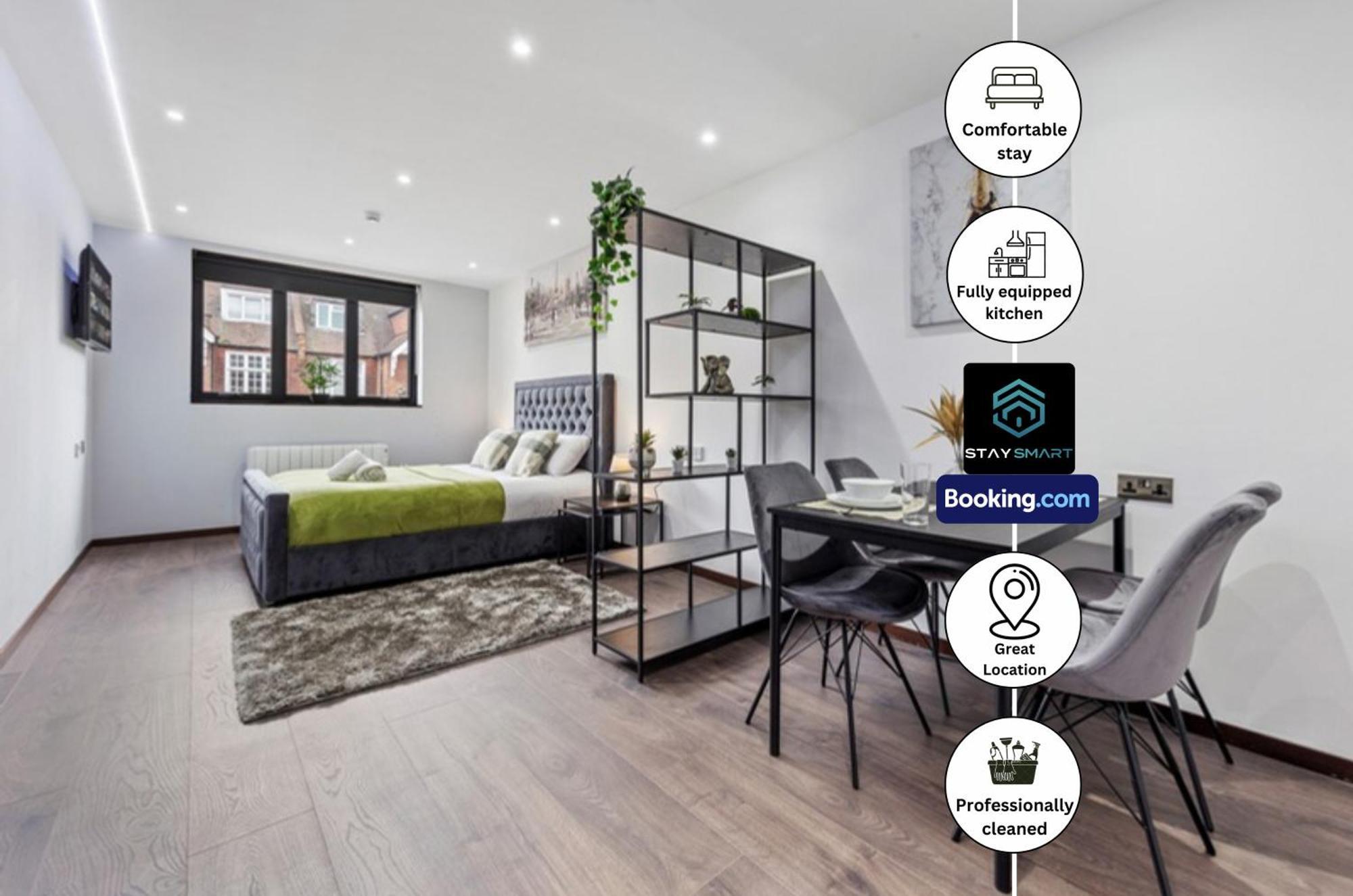 Stylish Studio Apt By Stay Smart Short Lets & Serviced Accommodation Woodstock With Free Wifi London Exterior photo