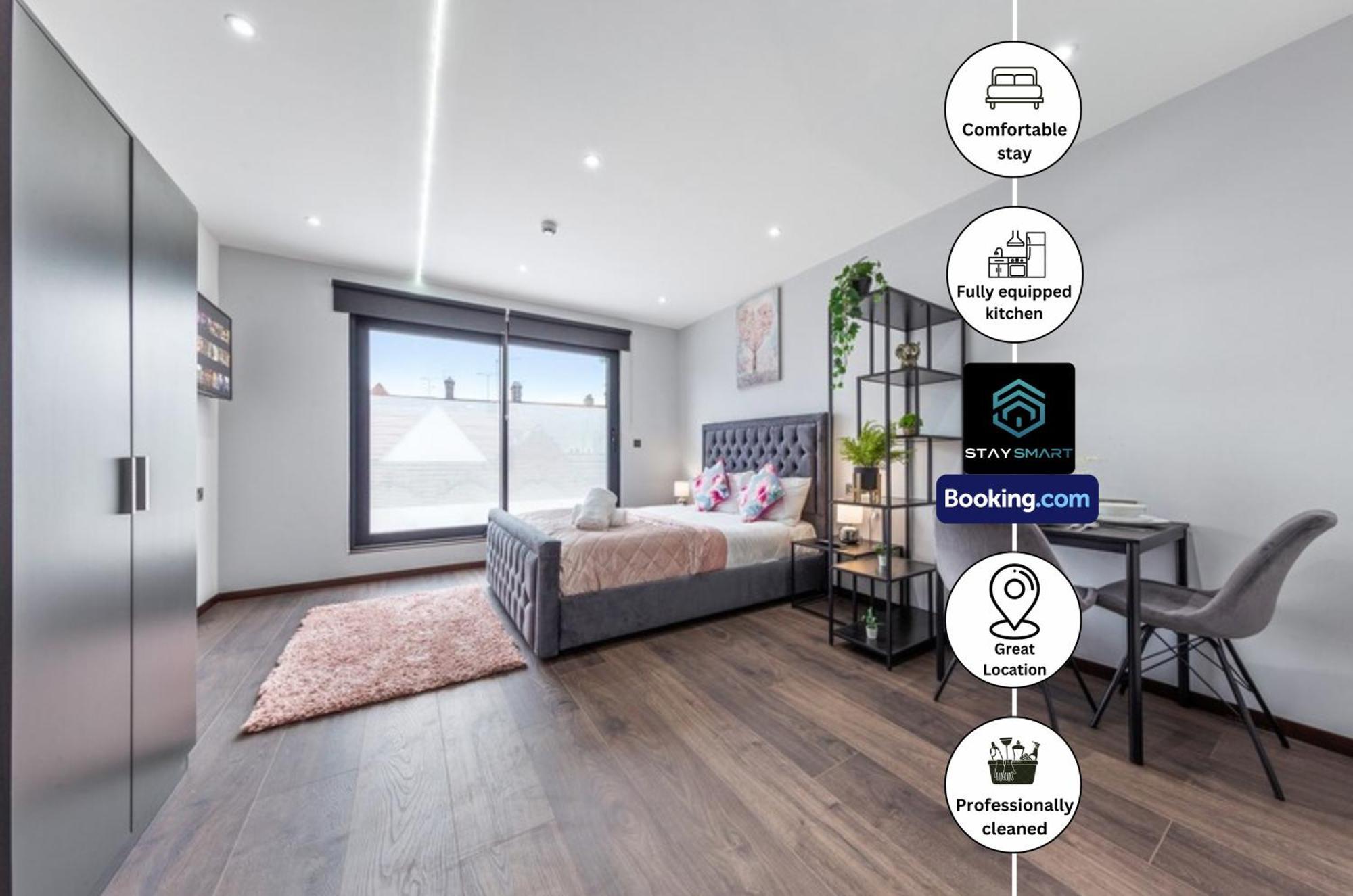 Stylish Studio Apt By Stay Smart Short Lets & Serviced Accommodation Woodstock With Free Wifi London Exterior photo