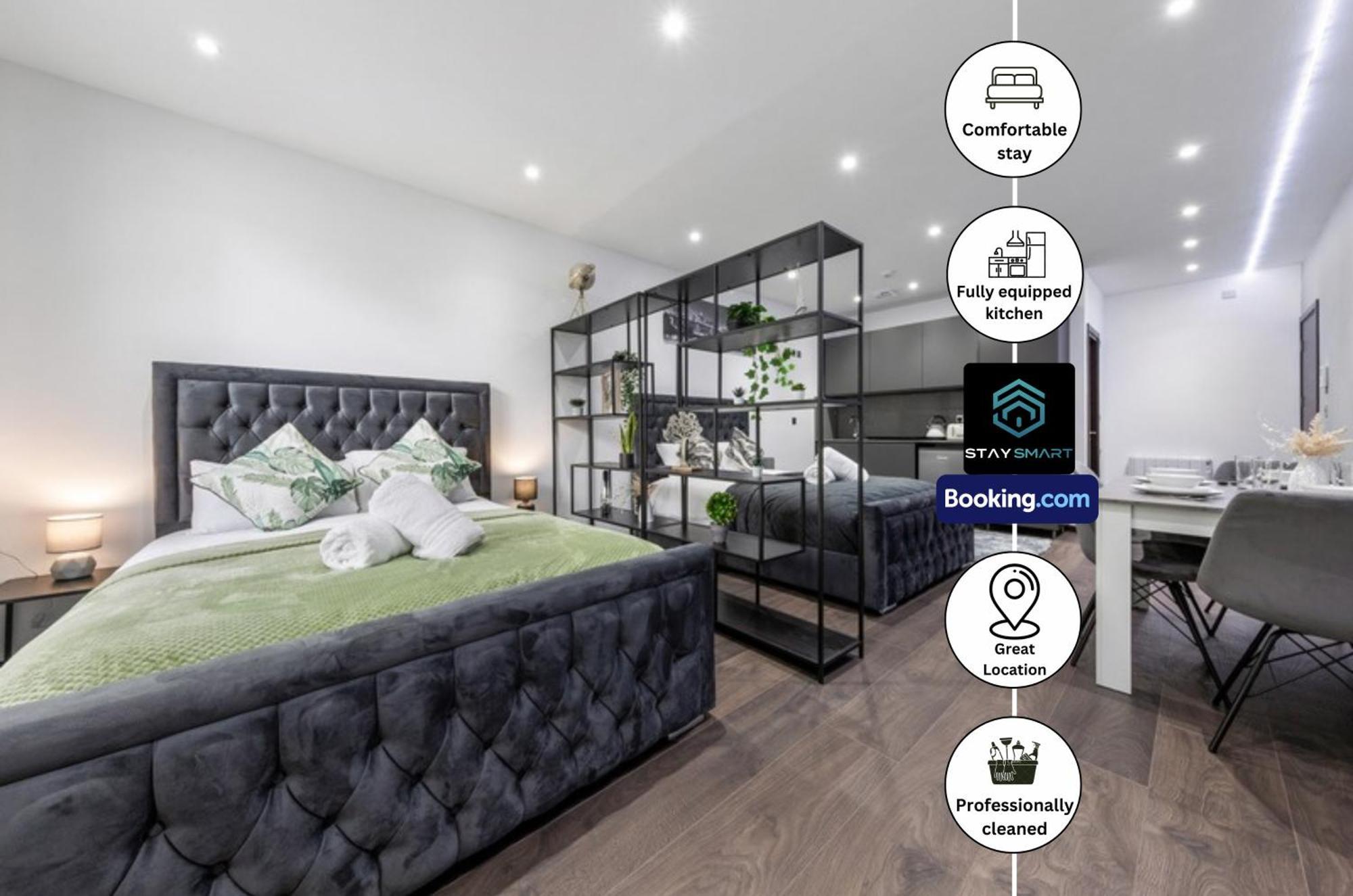 Stylish Studio Apt By Stay Smart Short Lets & Serviced Accommodation Woodstock With Free Wifi London Exterior photo