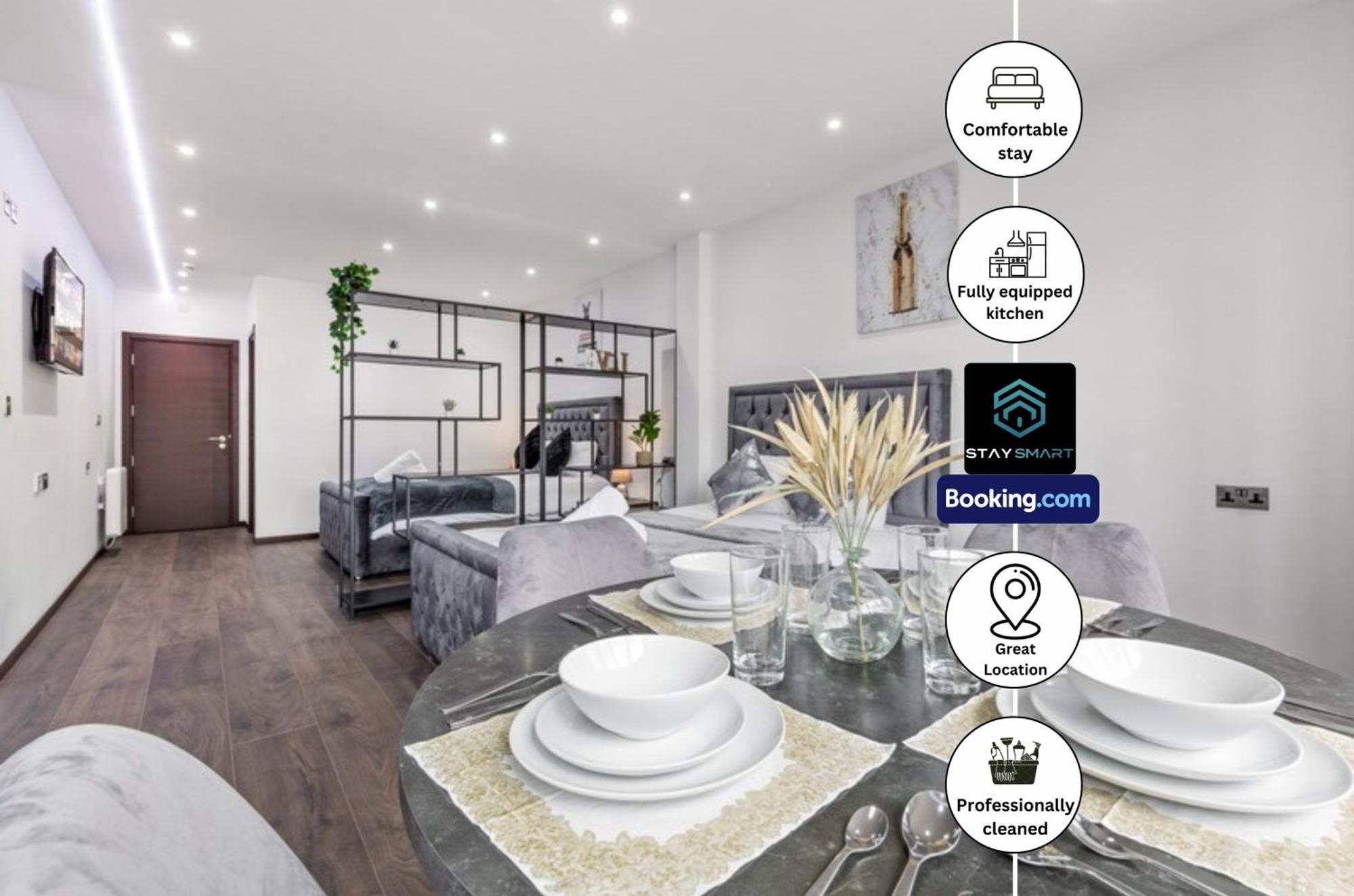 Stylish Studio Apt By Stay Smart Short Lets & Serviced Accommodation Woodstock With Free Wifi London Exterior photo