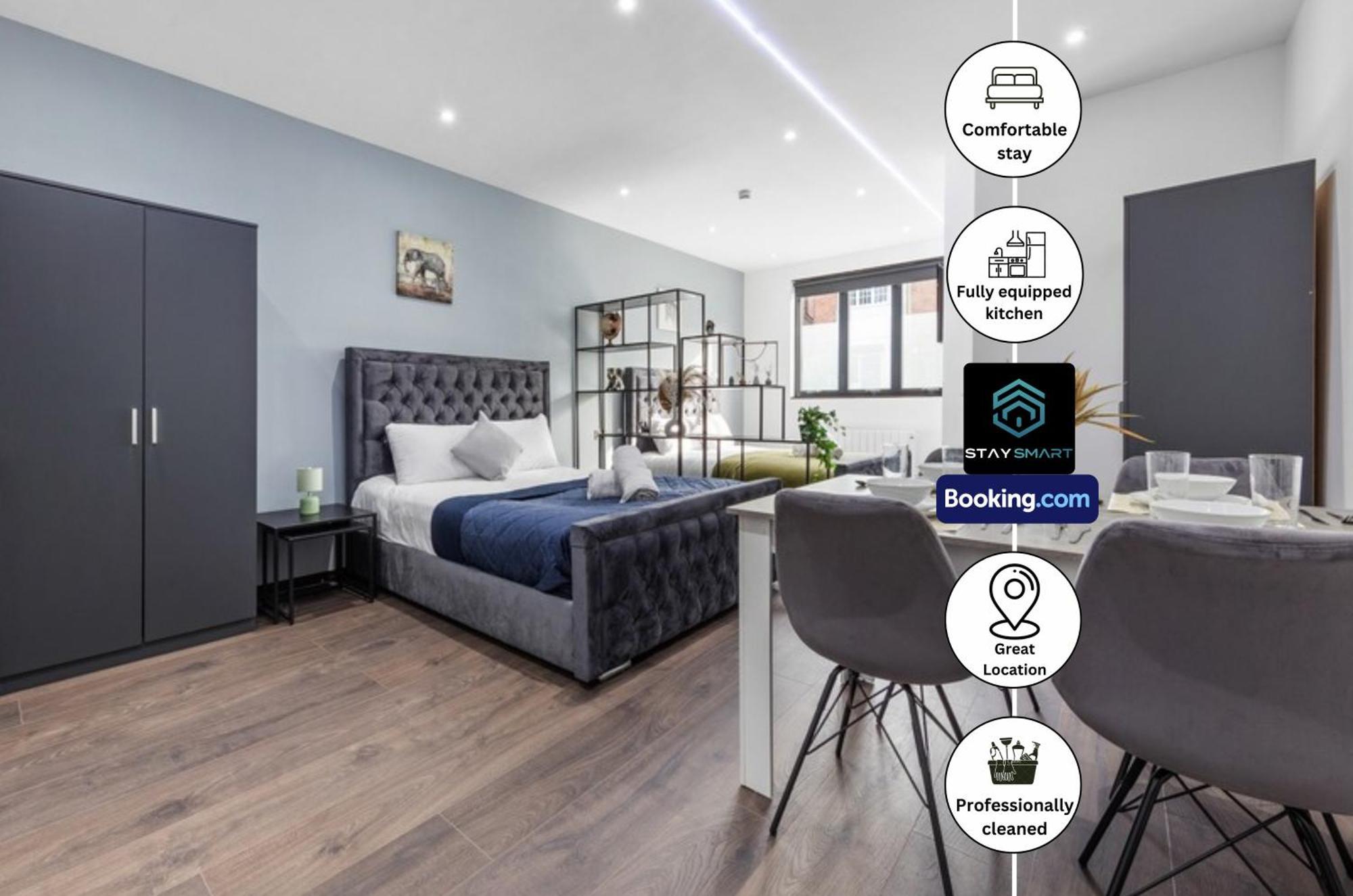 Stylish Studio Apt By Stay Smart Short Lets & Serviced Accommodation Woodstock With Free Wifi London Exterior photo