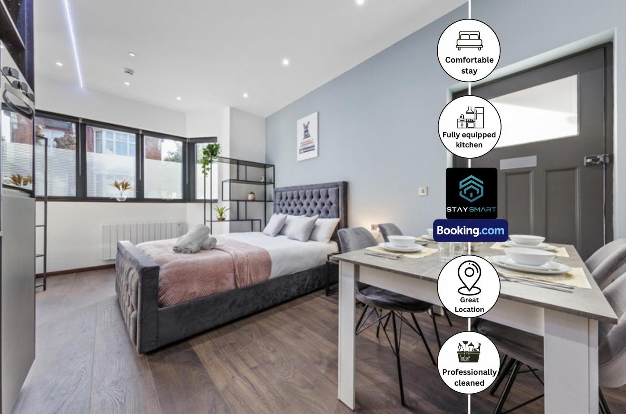 Stylish Studio Apt By Stay Smart Short Lets & Serviced Accommodation Woodstock With Free Wifi London Exterior photo